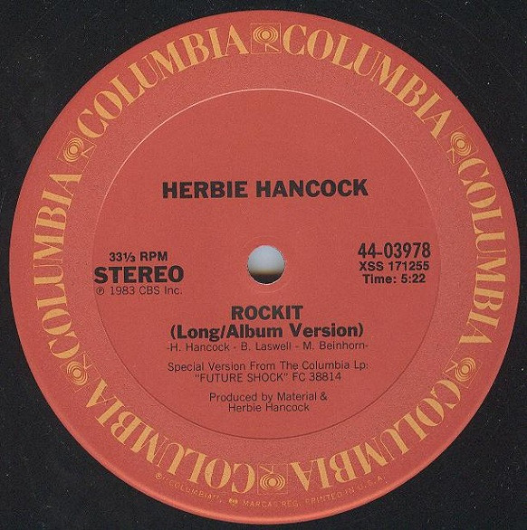 Herbie Hancock - Rockit (Extended Dance Version) | Columbia (44-03978) - 3