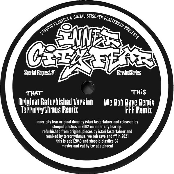 Istari Lasterfahrer - Inner City Fear (Special Request #1 - Rewind Series) | Sozialistischer Plattenbau (SPB12043)