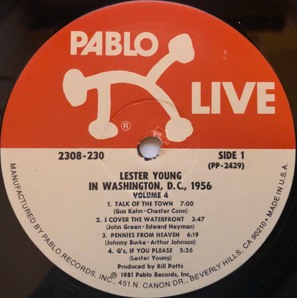 Lester Young - Pres Vol. IV | Pablo Live (2308-230) - 3