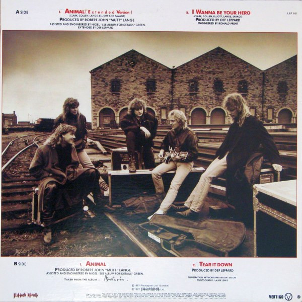 Def Leppard - Animal (EP - Limited Edition) [Vinyl] | Vertigo (LEP 101) - 3