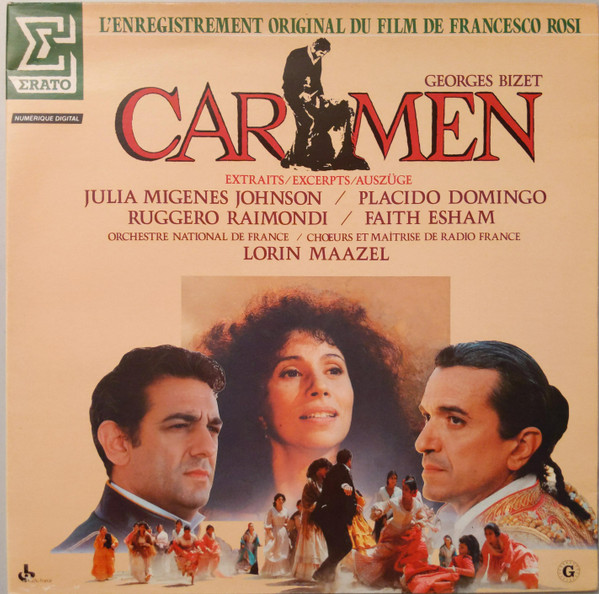 Georges Bizet / Julia Migenes , Placido Domingo , Ruggero Raimondi , Faith Esham , Lorin Maazel , Orchestre National De France , Chœur De Radio France Et Maîtrise De Radio France - Carmen (Extraits) | Erato (NUM 75120)