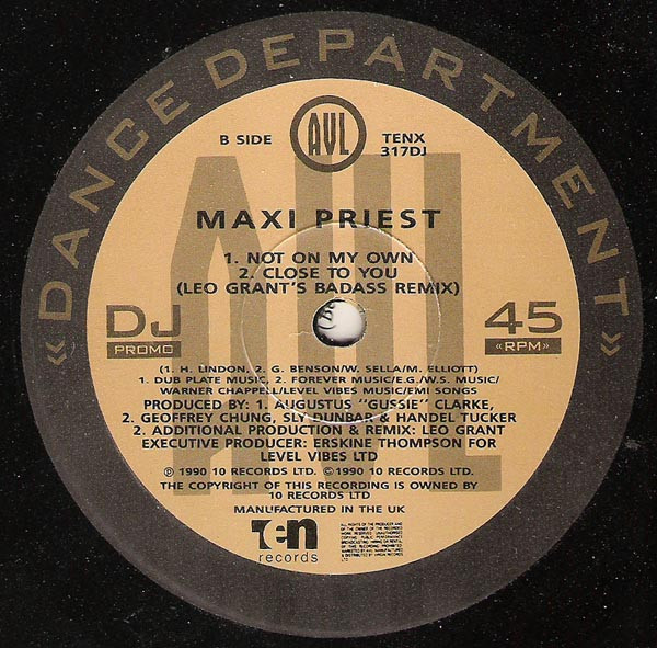 Maxi Priest - Peace Throughout The World | 10 Records (TENX 317 DJ) - 2 Maxi Priest - Peace Throughout The World | 10 Records (TENX 317 DJ) - 2