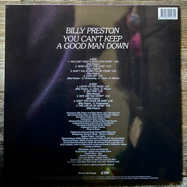 Billy Preston - You Can't Keep A Good Man Down | Music On Vinyl (MOVLP3128) - 4 Billy Preston - You Can't Keep A Good Man Down | Music On Vinyl (MOVLP3128) - 4
