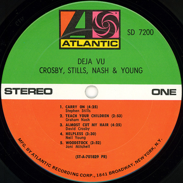 Crosby, Stills, Nash & Young - Déjà Vu | Atlantic (SD 7200) - 4