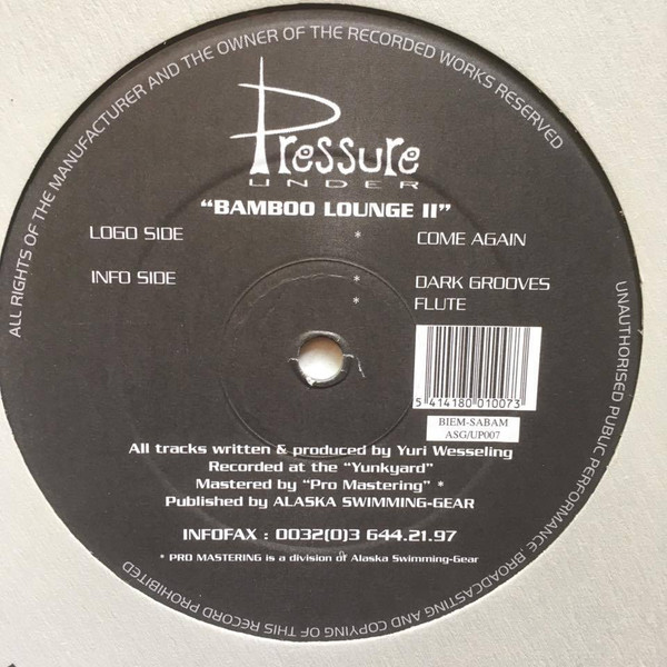 Bamboo Lounge - Bamboo Lounge II | Under Pressure (UP 007) - main