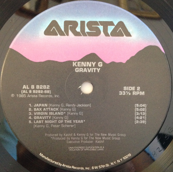 Kenny G - Gravity | Arista (AL 8 8282) - 4