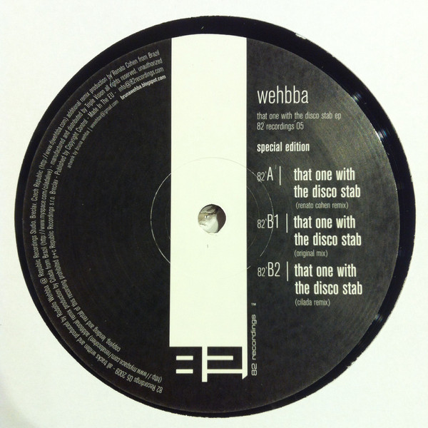 Wehbba - That One With The Disco Stab | 82 Recordings (82REC 005) - 3