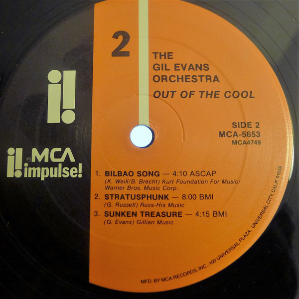 Gil Evans And His Orchestra - Out Of The Cool | MCA Impulse! (MCA-5653) - 4