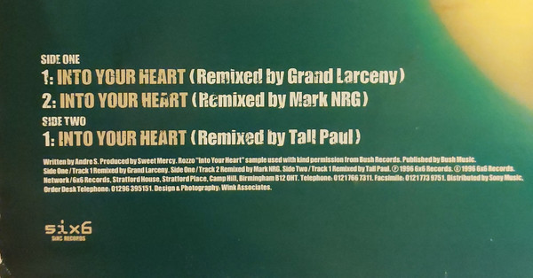6 By Six - Into Your Heart | 6 x 6 Records (SIXT130) - 5 6 By Six - Into Your Heart | 6 x 6 Records (SIXT130) - 5