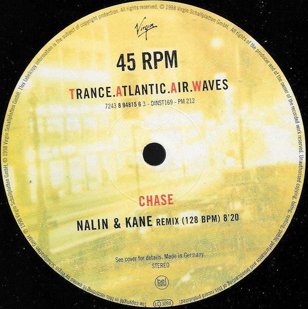 Trance Atlantic Air Waves - Chase | Virgin (7243 8 94815 6 3) - 3