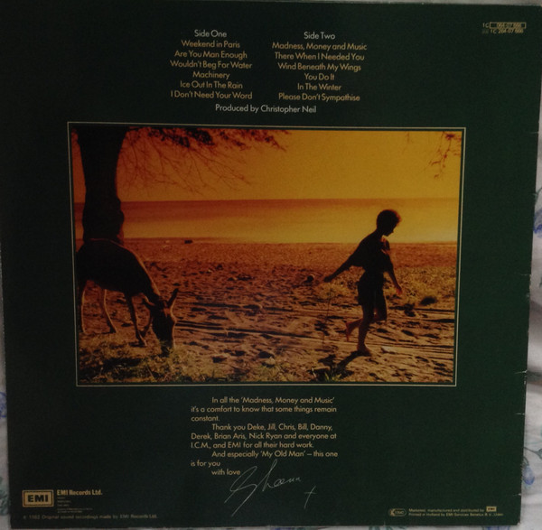 Sheena Easton - Madness, Money And Music | EMI (1C 064-07 666) - 2