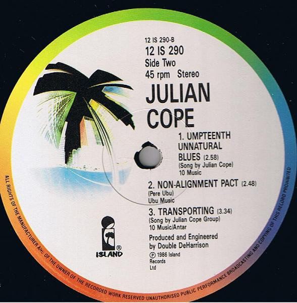 Julian Cope - World Shut Your Mouth | Island Records (12 IS 290) - 4