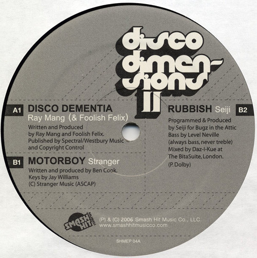 Various - Disco Dimensions II EP | Smash Hit Music Co (SHMEP04) - 3