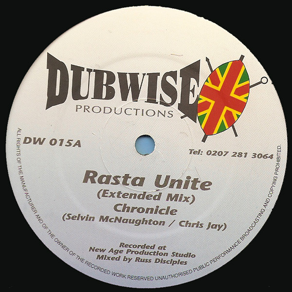 Chronicle - Rasta Unite / Fisherman Row | Dubwise Productions (DW 015)