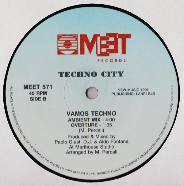 Techno City - Vamos Techno | Meet Records (MEET 571) - 2