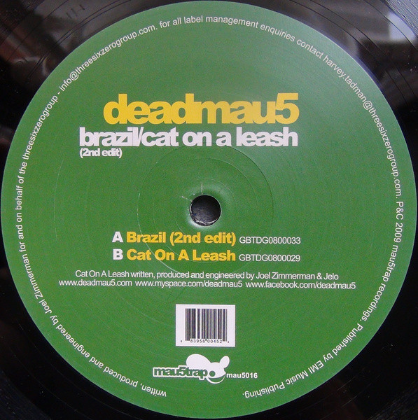 Deadmau5 - Brazil (2nd Edit) / Cat On A Leash | Mau5trap Recordings (mau5016)