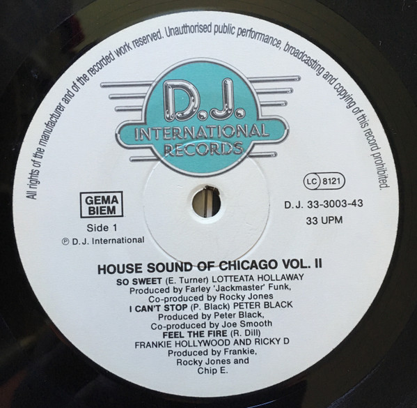 Various - The House Sound Of Chicago Volume 2 | D.J. International Records (D.J. 33-3003-43) - 4 Various - The House Sound Of Chicago Volume 2 | D.J. International Records (D.J. 33-3003-43) - 4