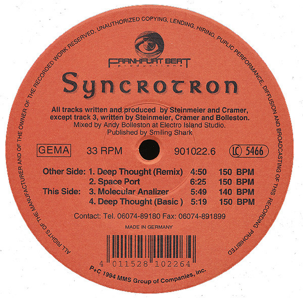 Syncrotron - Deep Thought | Frankfurt Beat Productions (901022.6)