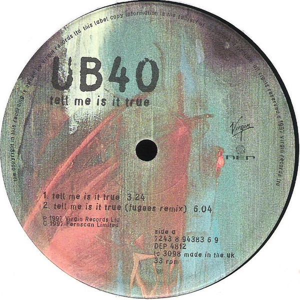 UB40 - Tell Me Is It True | Virgin (7243 8 94383 6 9) - 3