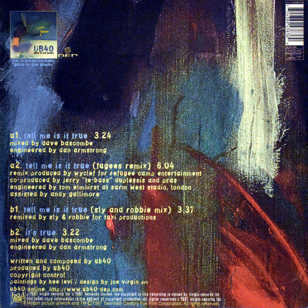 UB40 - Tell Me Is It True | Virgin (7243 8 94383 6 9) - 2