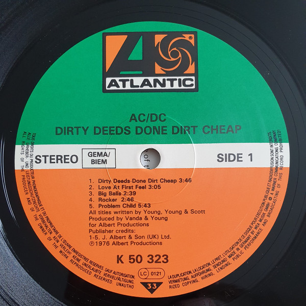 AC/DC - Dirty Deeds Done Dirt Cheap | Atlantic (ATL 50 323) - 3 AC/DC - Dirty Deeds Done Dirt Cheap | Atlantic (ATL 50 323) - 3