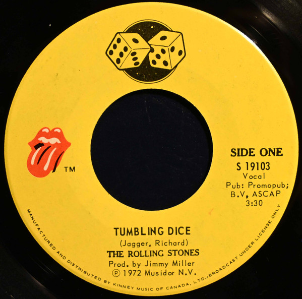 The Rolling Stones - Tumbling Dice | Rolling Stones Records (S 19103) The Rolling Stones - Tumbling Dice | Rolling Stones Records (S 19103)
