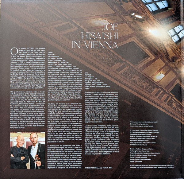 Joe Hisaishi , Antoine Tamestit , Wiener Symphoniker - Joe Hisaishi In Vienna | Deutsche Grammophon (650 0186) - 2