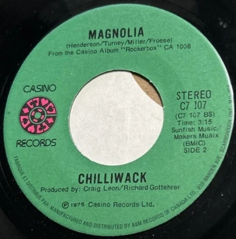 Chilliwack - Last Day In December | Casino Records (C7 107) - 2