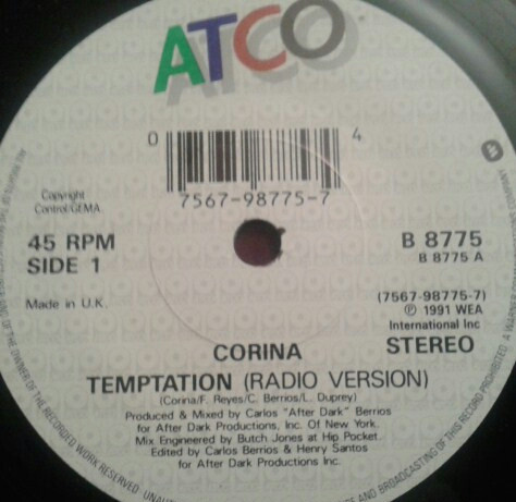 Corina - Temptation | ATCO Records (B 8775) - 3