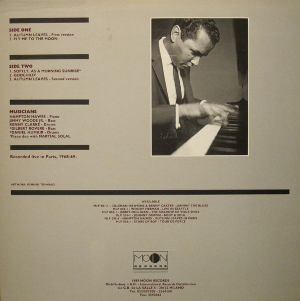 Hampton Hawes Trio - Autumn Leaves In Paris | Moon Records (MLP 005) - 2