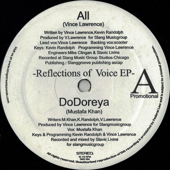 Various - Reflections Of Voice EP | Slang Recordings (SMG 004)