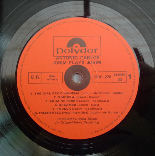 Antonio Carlos Jobim - Antonio Carlos Jobim Plays Jobim | Polydor (2310 278) - 4