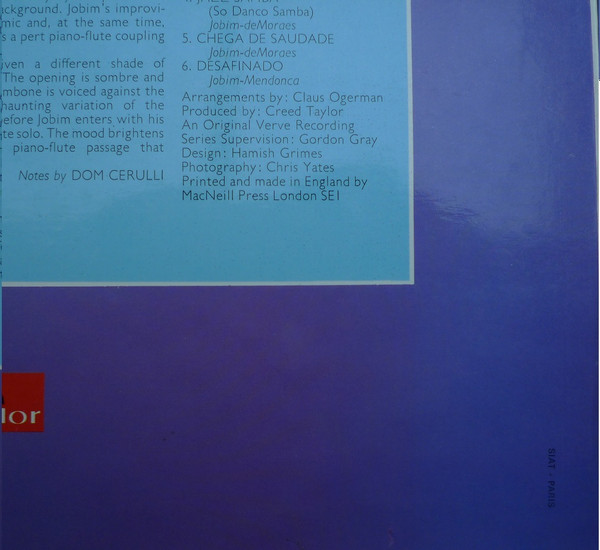 Antonio Carlos Jobim - Antonio Carlos Jobim Plays Jobim | Polydor (2310 278) - 3