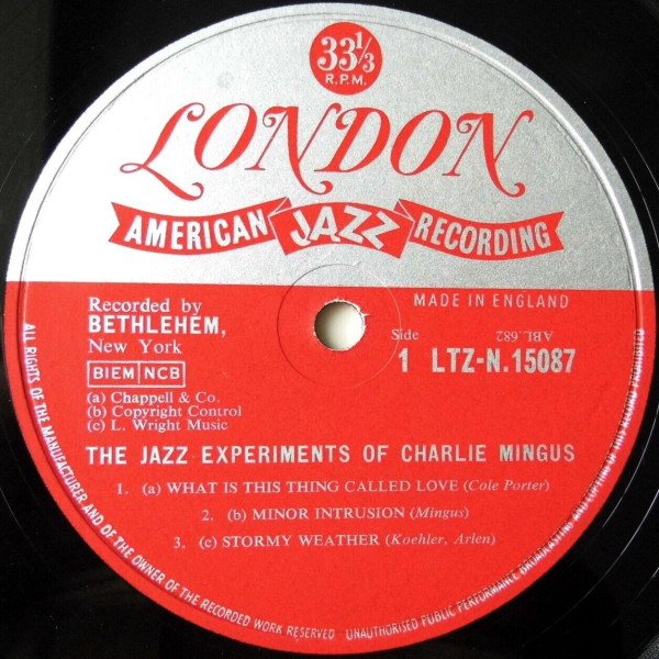 Charles Mingus - The Jazz Experiments Of Charlie Mingus | London Records (LTZ-N15087) - 3 Charles Mingus - The Jazz Experiments Of Charlie Mingus | London Records (LTZ-N15087) - 3