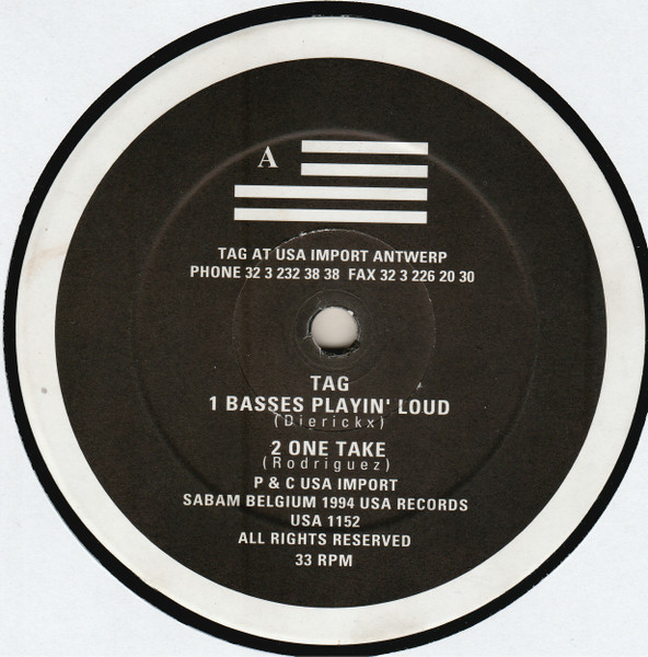 Tag - Volume Two (Basses Playin' Loud) | USA Import Records (USA 1152) - 3
