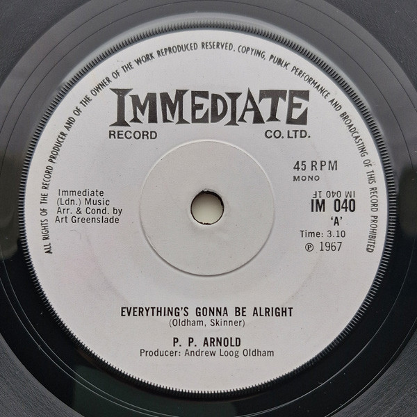 P.P. Arnold - Everything's Gonna Be Alright | Immediate (IM 040) - main