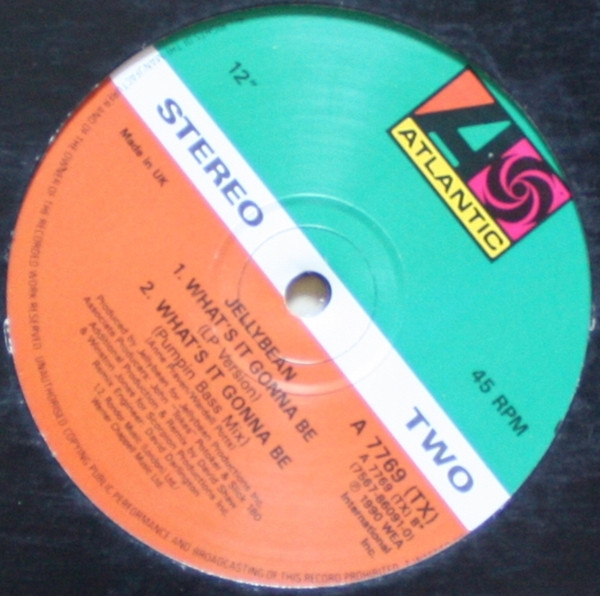 John "Jellybean" Benitez Featuring Niki Haris - What's It Gonna Be | Atlantic (A 7769 TX) - 2 John "Jellybean" Benitez Featuring Niki Haris - What's It Gonna Be | Atlantic (A 7769 TX) - 2
