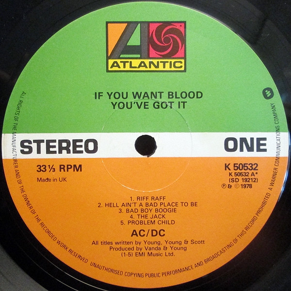 AC/DC - If You Want Blood You've Got It | Atlantic (K 50532) - 3 AC/DC - If You Want Blood You've Got It | Atlantic (K 50532) - 3