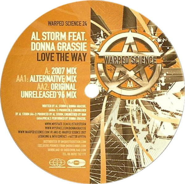 Al Storm Feat. Donna Grassie - Love The Way | Warped Science (WARPED24) - main