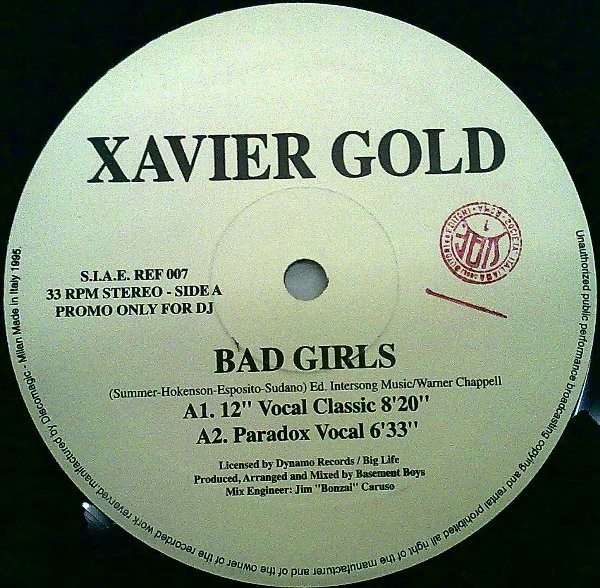 Xavier Gold - Bad Girls | Reform (REF 007)