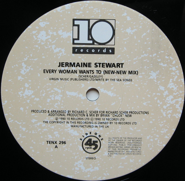 Jermaine Stewart - Every Woman Wants To | 10 Records (TENX 296) - main Jermaine Stewart - Every Woman Wants To | 10 Records (TENX 296) - main