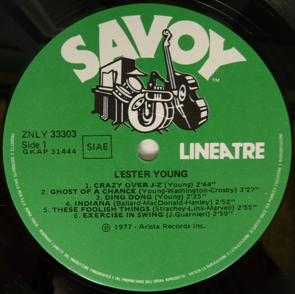 Lester Young - Lester Young | Savoy Records (ZNLY 33303) - 3 Lester Young - Lester Young | Savoy Records (ZNLY 33303) - 3