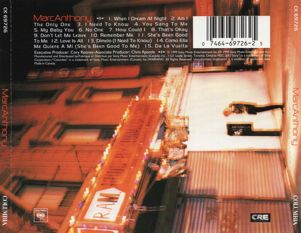 Marc Anthony - Marc Anthony | Columbia (CK 69726) - 2