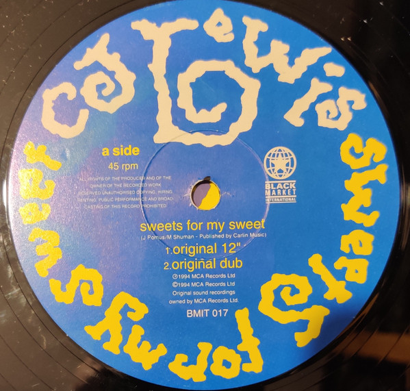 CJ Lewis - Sweets For My Sweet | Black Market International (BMIT 017) - 3