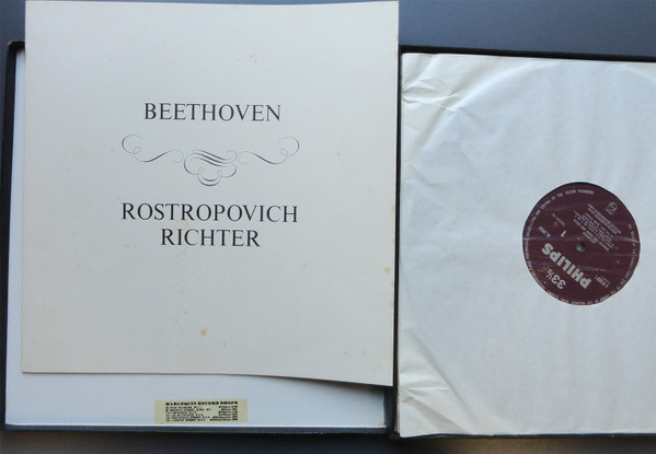 Ludwig van Beethoven - Mstislav Rostropovich ‧ Sviatoslav Richter - The Complete Sonatas For Piano And Cello | Philips (AL3453-4) - 2