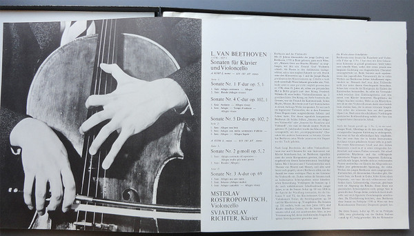 Ludwig van Beethoven - Mstislav Rostropovich ‧ Sviatoslav Richter - The Complete Sonatas For Piano And Cello | Philips (AL3453-4) - 3