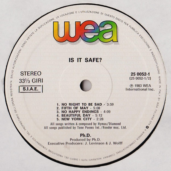 Ph.D. - Is It Safe? | WEA (25 0052-1) - 2
