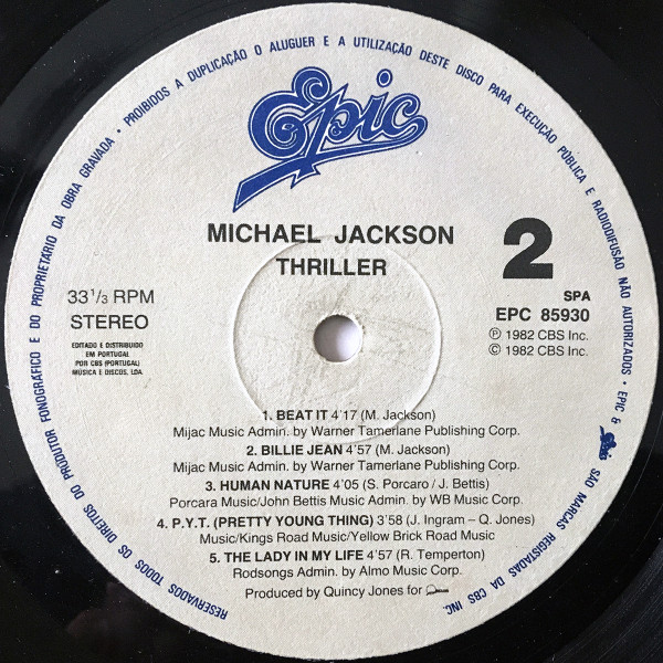 Michael Jackson - Thriller | Epic (85930) - 4