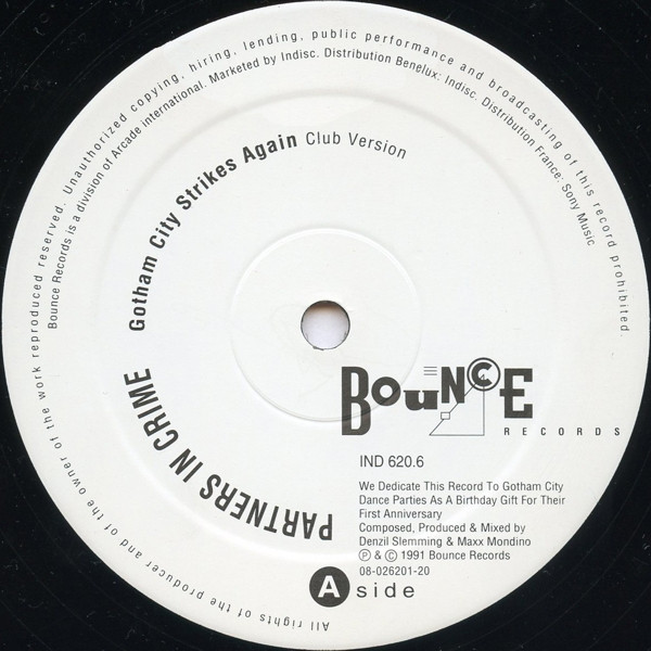 Partners In Crime - Gotham City Strikes Again | Bounce Records (IND 620.6) - 3