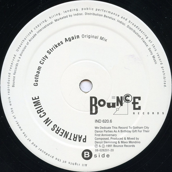 Partners In Crime - Gotham City Strikes Again | Bounce Records (IND 620.6) - 4